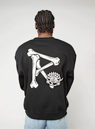 Mitchell & Ness, NBA Toronto Raptors Bone Words Boxy Crewneck, black, Image 2 of 4