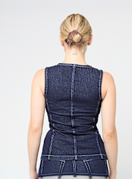 Decibel, Buttoned Denim Vest, blue, Image 2 of 4