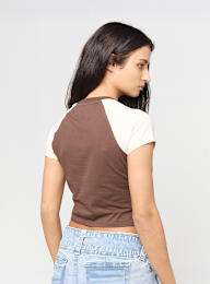 True Religion, Contrast Raglan Baby Tee, brown, Image 2 of 4