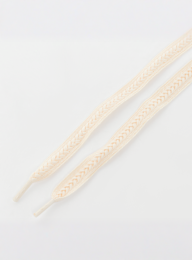 BAGGY, Braid Cord Laces 100cm, beige, Image 2 of 2