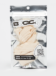 BAGGY, Braid Cord Laces 120cm, beige, Image 1 of 2