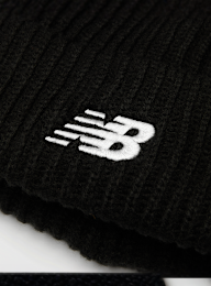 New Balance, Simple Beanie, black, Image 3 of 3