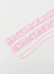 BAGGY, Tape Laces 100cm, light pink, Image 2 of 2