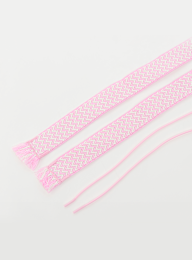 BAGGY, Tape Laces 120cm, Pink, Image 2 of 2