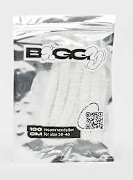 BAGGY, Fat Fuzzy Laces 100cm, white, Image 1 of 2