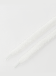BAGGY, Fat Fuzzy Laces 100cm, white, Image 2 of 2