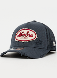 New Era, 9Forty A-Frame Trucker Oval Canvas Distress, blue, Image 1 of 4