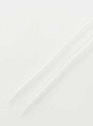 BAGGY, Round Fuzzy Laces 100cm, white, Image 2 of 2