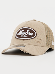 New Era, 9Forty A-Frame Trucker Oval Canvas Distress, beige, Image 1 of 4