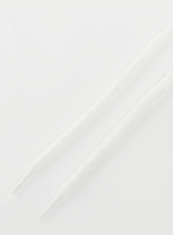 BAGGY, Round Fuzzy Laces 120cm, white, Image 2 of 2