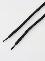 BAGGY, Round Fuzzy Laces 120cm, black, Image 2 of 2