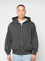 New Era, MLB Washed Fullzip Hoodie Los Angeles Dodgers, grey, Image 2 of 5