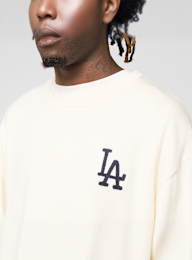 New Era, MLB Essential Knit Sweater Los Angeles Dodgers, beige, Image 3 of 5