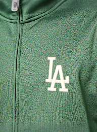 New Era, MLB Piping Track Top Los Angeles Dodgers, green, Image 3 of 6