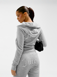 Juicy Couture, Madison Hoodie, grey, Image 2 of 4
