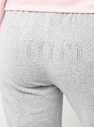 Juicy Couture, TINA TRACK PANT SILVER MARL, grey, Image 4 of 5