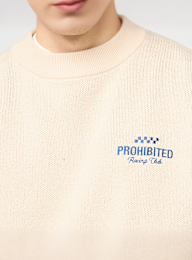 Prohibited, Vortex Knit Sweater, beige, Image 3 of 4