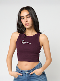 Karl Kani, Small Signature Essential Racer Rib Top, purple, Image 1 of 4