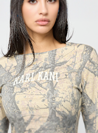 Karl Kani, Heritage Wood Camo Longsleeve, multi-colour, Image 3 of 4