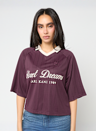 Karl Kani, OG Shadow Pinstripe Soccer Jersey, purple, Image 1 of 4