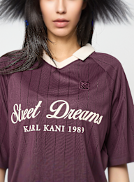 Karl Kani, OG Shadow Pinstripe Soccer Jersey, red, Image 3 of 4