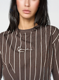 Karl Kani, Small Signature Essential Pinstripe Oversized Tee, brown, Image 3 of 4