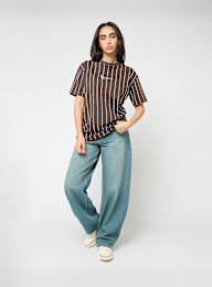 Karl Kani, Small Signature Essential Pinstripe Oversized Tee, brown, Image 4 of 4