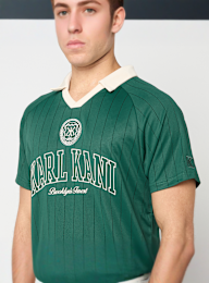 Karl Kani, Heritage Emblem Shadow Pinstripe Soccer Jersey, green, Image 3 of 4