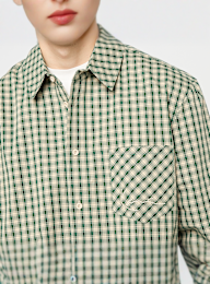 Karl Kani, Signature Check Boxy Shirt, green, Image 3 of 4