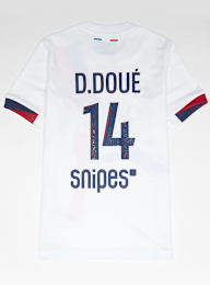Nike, Doué / No. 14 / Paris Saint-Germain Nike Kids Away Stadium 2024/25, white, Image 1 of 8