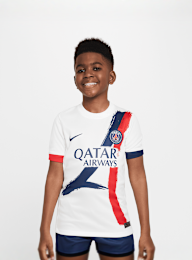Nike, Doué / No. 14 / Paris Saint-Germain Nike Kids Away Stadium 2024/25, white, Image 2 of 8