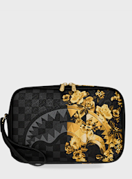 SPRAYGROUND, Gold Floral Remis Toiletry Brick, black, Image 1 of 4