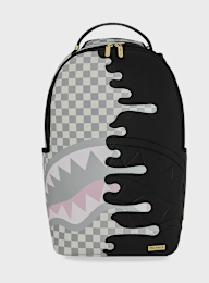 SPRAYGROUND, Cream Check Side Drip Backpack, grey, Image 1 of 8