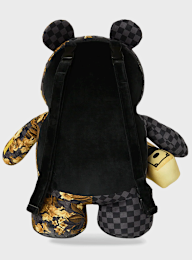 SPRAYGROUND, Gold Floral Remix Moneybear Backpack, black, Image 4 of 7