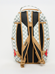 SPRAYGROUND, Graff Embossed Cream Check Backpack, white, Image 3 of 6