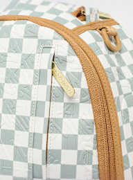 SPRAYGROUND, Graff Embossed Cream Check Backpack, white, Image 4 of 6