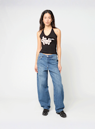 Felicious, Flower Neckholder Top, zwart, Afbeelding 4 van 4