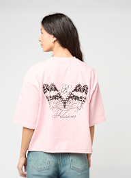 Felicious, Cropped destroyed Tee, light pink, Image 1 of 5