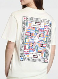 adidas Originals, Archive Country Flag Tee Shirt, beige, Image 5 of 6