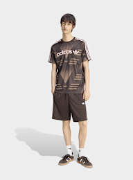 adidas Originals, Firebird Engineered Stripes Shorts, brown, Image 5 of 5
