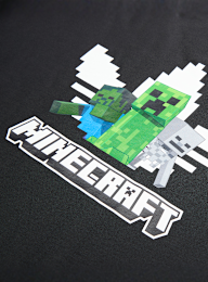 adidas Originals, GRAPHIC TEE MINECRAFT white, black, Image 4 of 5