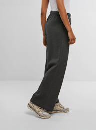 Urban Classics, Ladies Fluffy Wideleg Trackpants, grey, Image 2 of 4