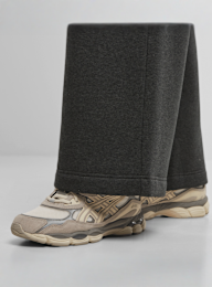 Urban Classics, Ladies Fluffy Wideleg Trackpants, grey, Image 3 of 4