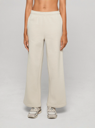 Urban Classics, Ladies Fluffy Wideleg Trackpants, beige, Image 1 of 3