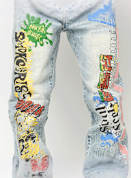 Smoke Rise, Graffiti Jean, blue, Image 5 of 6