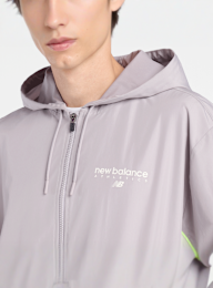 New Balance, Trackside Woven Jacket, grey, Image 3 of 4