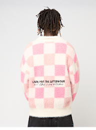 Another Cotton Lab, Another Checked Knit Sweater, light pink, Image 2 of 5