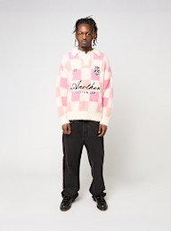 Another Cotton Lab, Another Checked Knit Sweater, light pink, Image 5 of 5