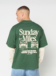 Another Cotton Lab, Sunday Miles Double Layer Longsleeve, green, Image 1 of 7