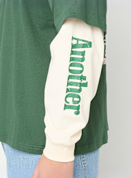 Another Cotton Lab, Sunday Miles Double Layer Longsleeve, green, Image 4 of 7